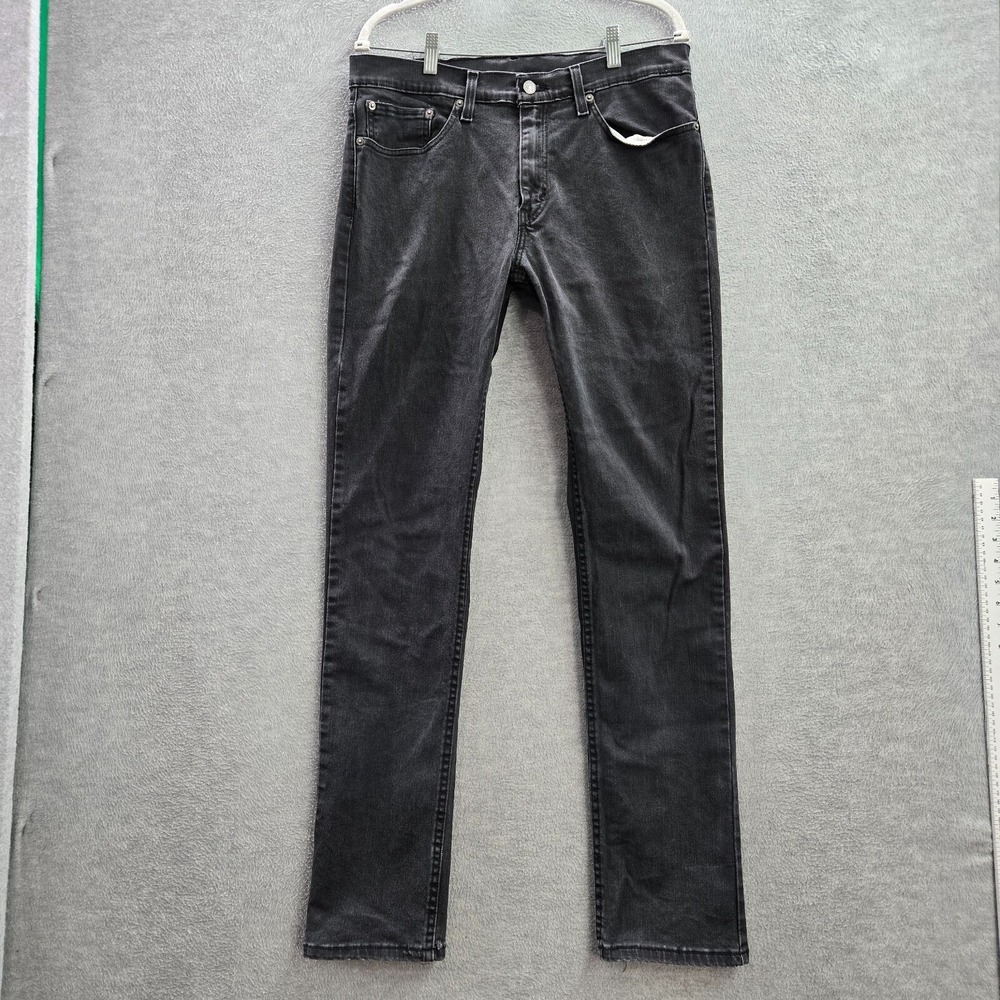Levi's 511‎ Men Jeans 34x34 Gray Denim Slim Straight Pockets Mid Rise Cotton
